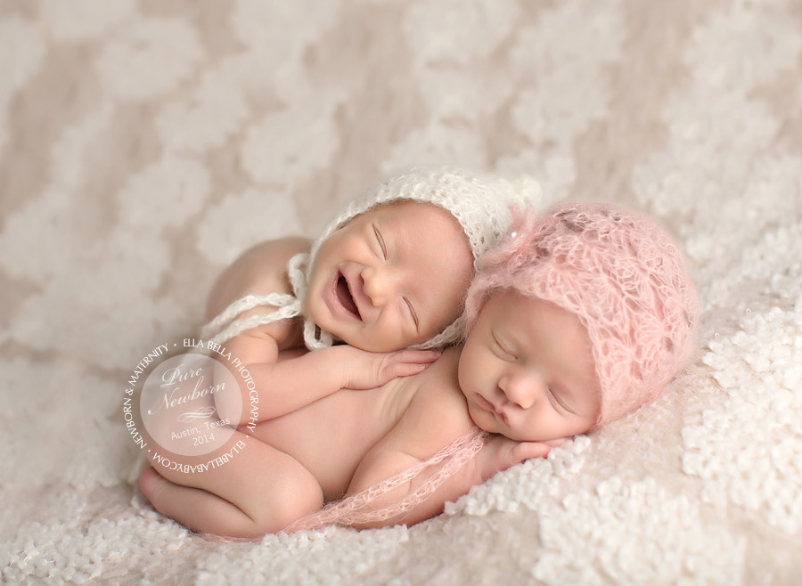 Twice Blessed { Austin Newborn Twins Photographer }  Ella Bella Photography  Newborn 