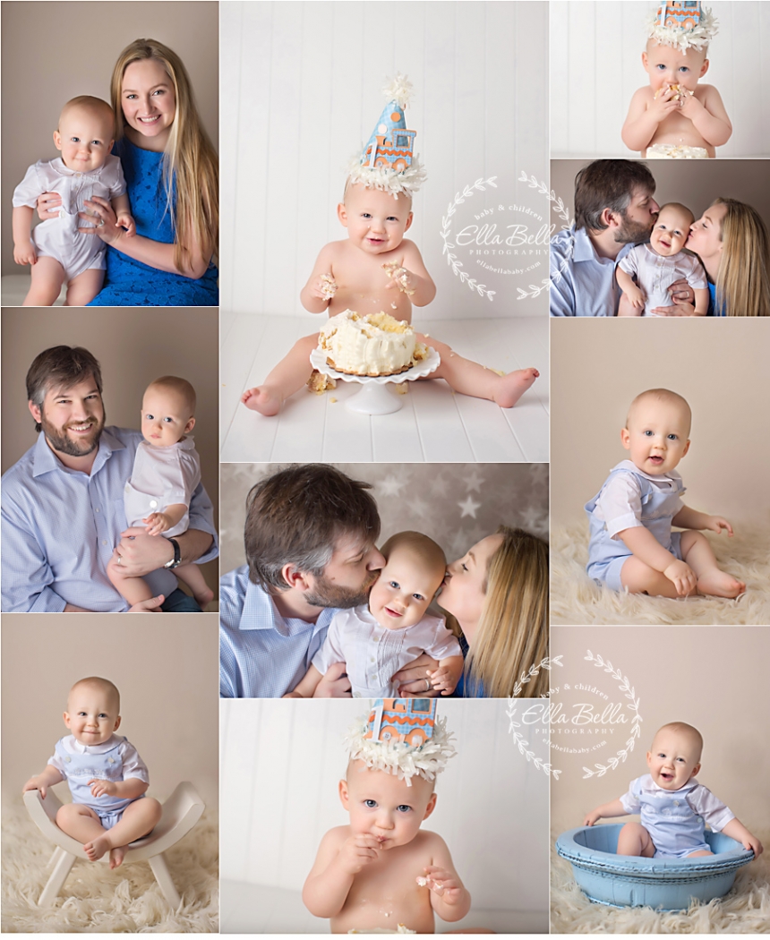 Cake Smash Photos by Ella Bella Photography - Dallas Baby Photographer - Mckinney BabyPhotographer